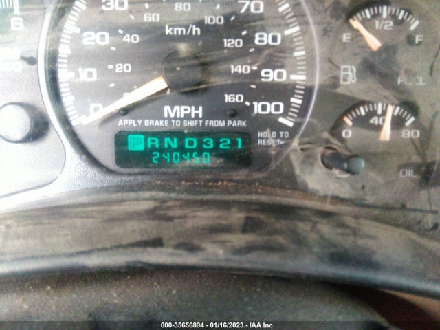 2002 CHEVROLET SILVERADO 1500HD LS VIN: 1GCGC13U22F116567