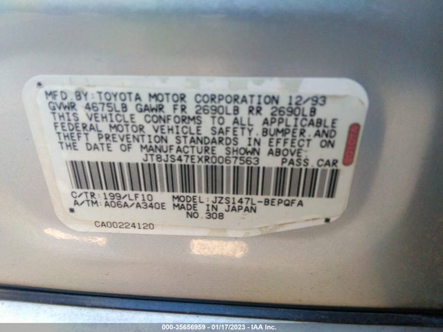 JT8JS47EXR0067563 Lexus GS 300
