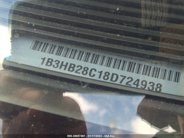 2008 DODGE CALIBER SE VIN: 1B3HB28C18D724938