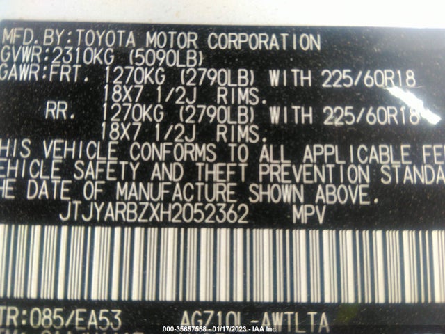 JTJYARBZXH2052362 Lexus Nx Nx Turbo