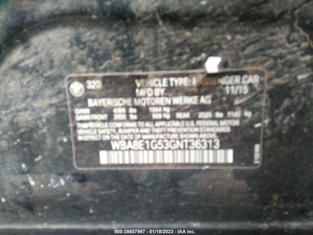 BMW 3 Series 320i 2016 WBA8E1G53GNT36313 Image 9