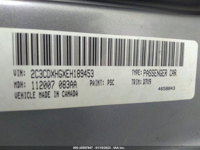 Dodge Charger Sxt 2014 2C3CDXHGXEH189453 Image 10