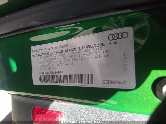 2019 Audi RS 5, VIN: WUABWDF57KA903764