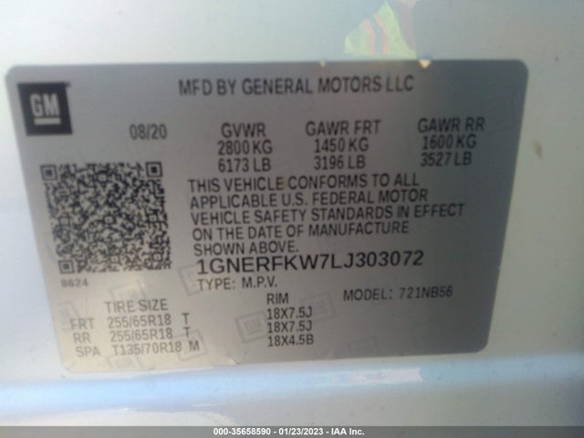 Chevrolet Traverse Ls 2020 1GNERFKW7LJ303072 Image 11