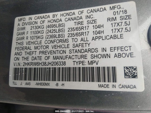 Honda CR-V LX 2018 2HKRW6H38JH206338 Image 9