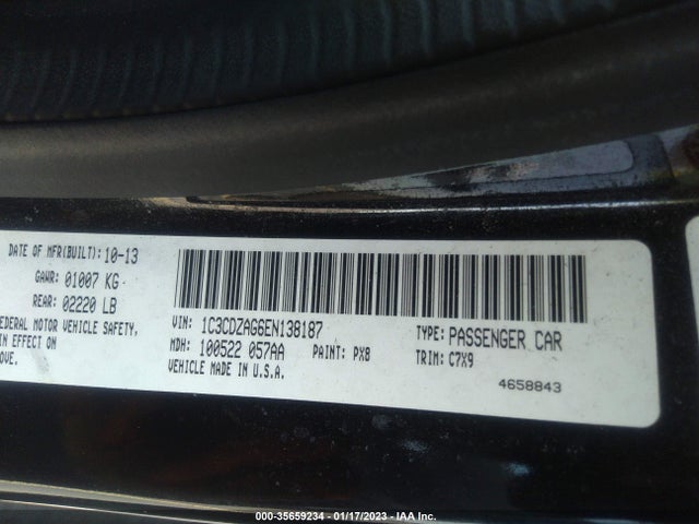 Dodge AVENGER SE 2014 1C3CDZAG6EN138187 Image 9