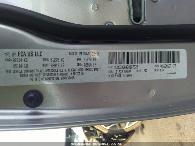 Chrysler 300 2016 2C3CCABG4GH167623 Image 9