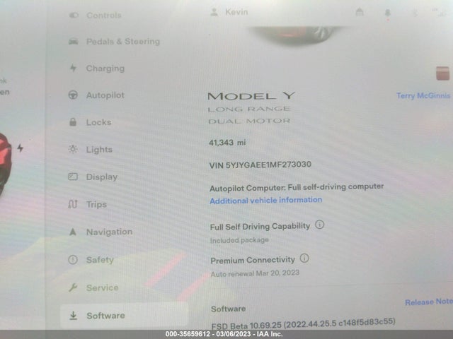 Tesla Model Y Long Range 2021 5YJYGAEE1MF273030 Image 8