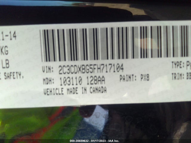 Dodge Charger Se 2015 2C3CDXBG5FH717104 Image 9