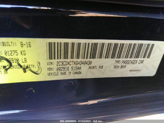 2C3CDXCTXGH340430 Dodge CHARGER R/T