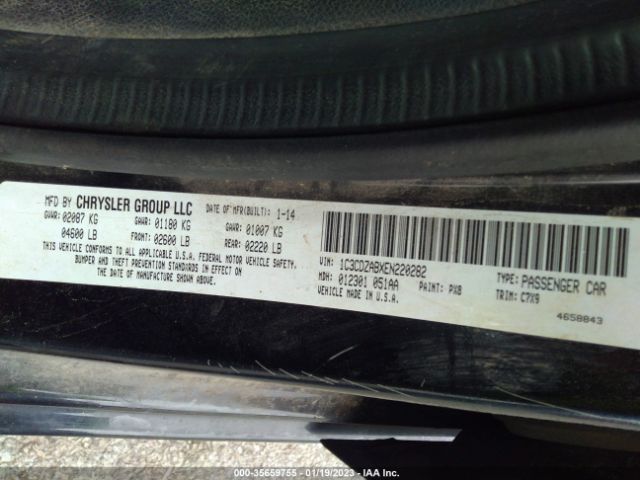 1C3CDZABXEN220282 Dodge AVENGER SE