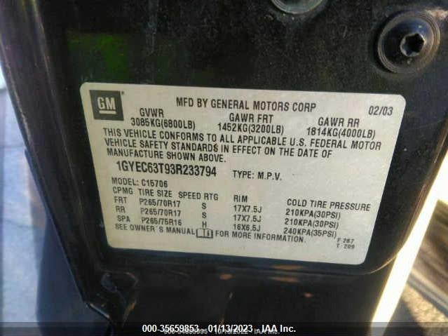 1GYEC63T93R233794 Cadillac Escalade