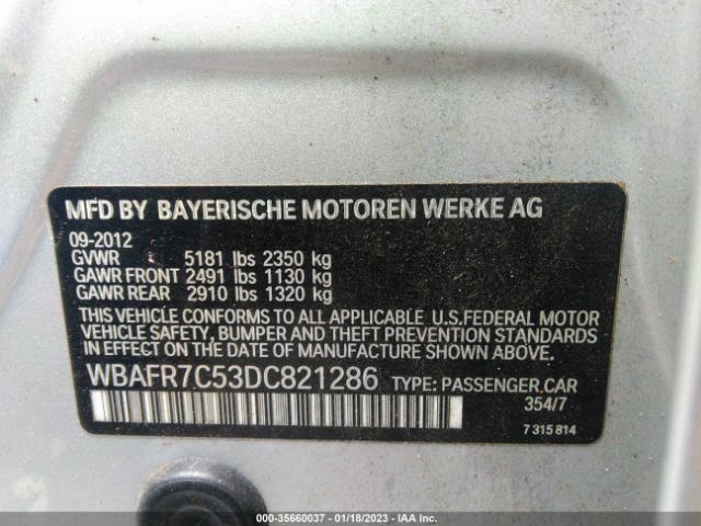 WBAFR7C53DC821286 BMW 5 Series 535i