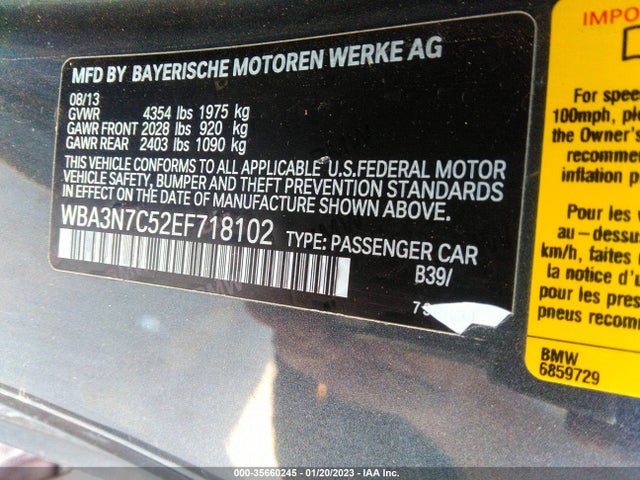 BMW 4 Series 428i 2014 WBA3N7C52EF718102 Image 9