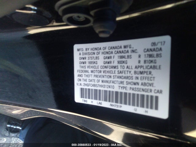 Honda Civic Coupe Lx 2017 2HGFC4B57HH312410 Image 10