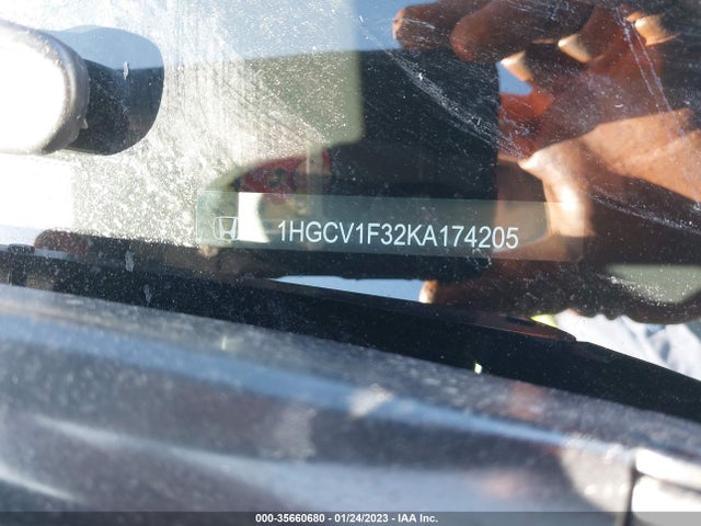 2019 HONDA ACCORD SEDAN SPORT 1.5T VIN: 1HGCV1F32KA174205