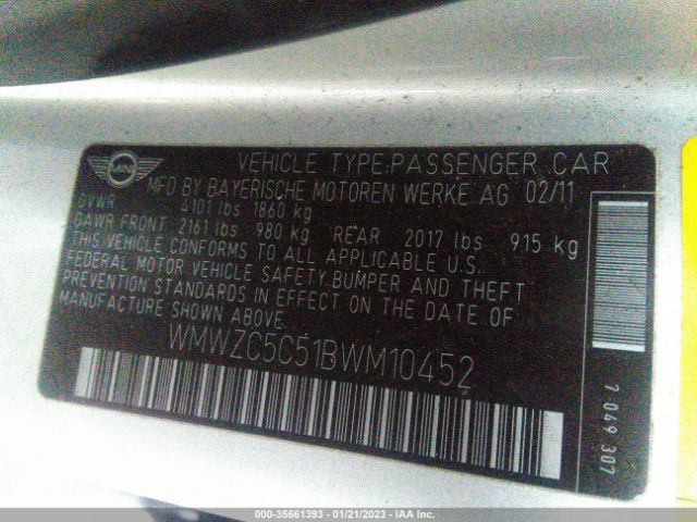WMWZC5C51BWM10452 Mini Cooper Countryman S