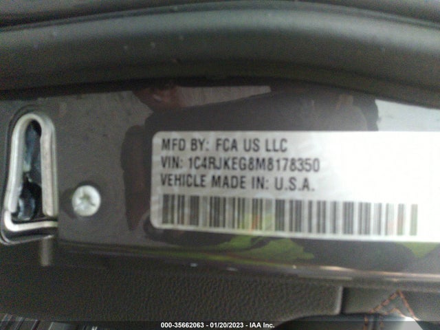 1C4RJKEG8M8178350 Jeep Grand Cherokee L Summit