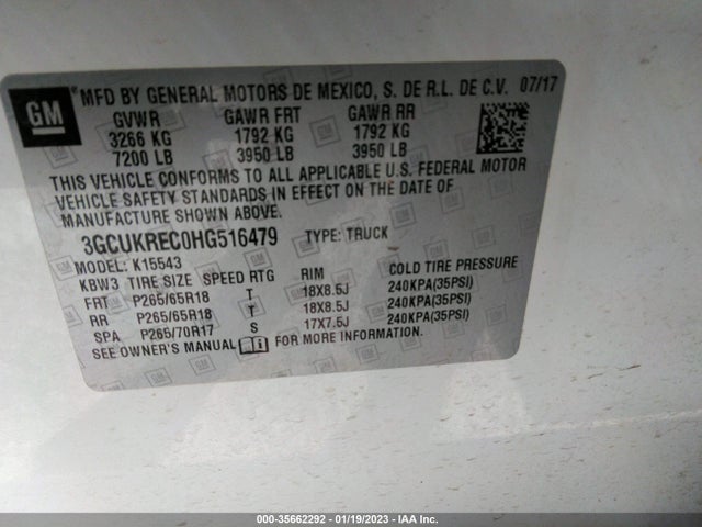 Chevrolet Silverado 1500 Lt 2017 3GCUKREC0HG516479 Image 10
