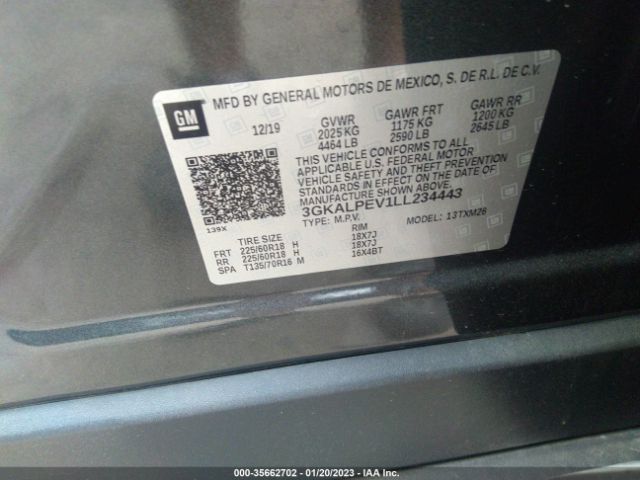 3GKALPEV1LL234443 GMC Terrain Slt