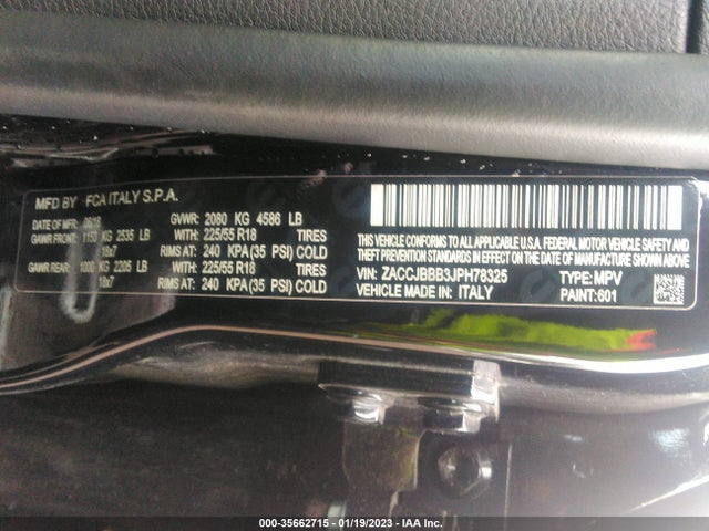 Jeep Renegade Altitude 2018 ZACCJBBB3JPH78325 Image 10