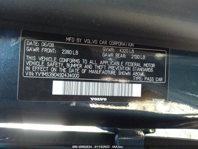 Volvo S40 2.4l 2009 YV1MS390492434000 Image 10