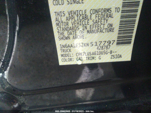 2019 Nissan Titan, VIN: 1N6AA1E52KN517797