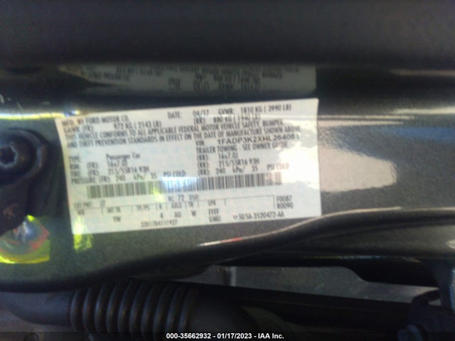 Ford FOCUS SE 2017 1FADP3K2XHL264081 Image 10