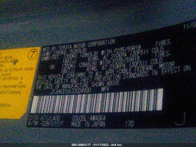 JTJHK31U672024900 Lexus RX 350