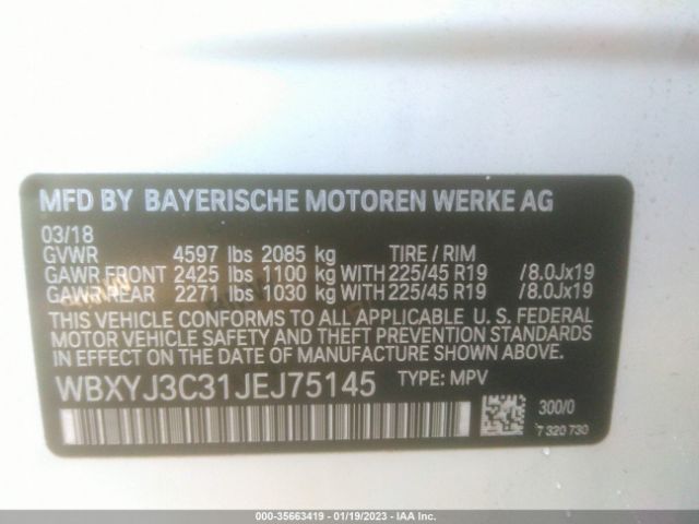 WBXYJ3C31JEJ75145 BMW X2 Sdrive28i