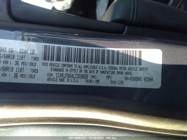 2020 JEEP GRAND CHEROKEE 1C4RJFBG4LC333659 Photo 8