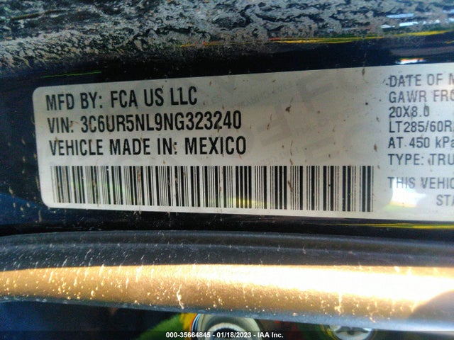 3C6UR5NL9NG323240 RAM 2500 Laramie