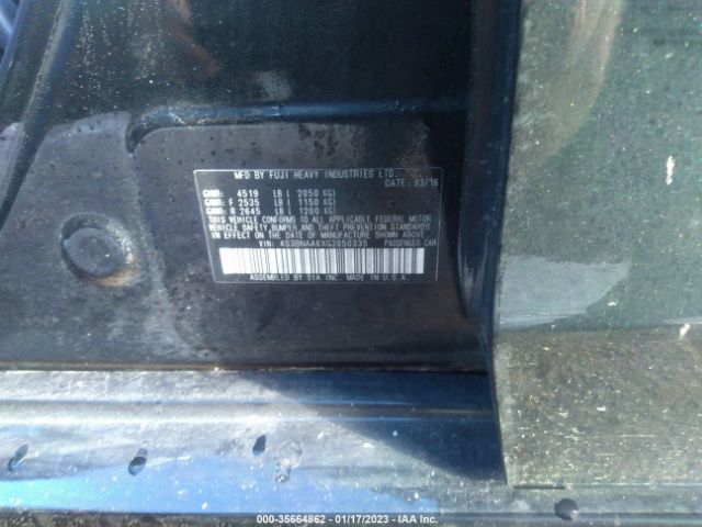 4S3BNAA6XG3050335 Subaru Legacy 2.5i