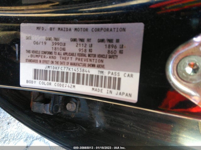 2019 Mazda CX-3, VIN: JM1DKFC77K1453844