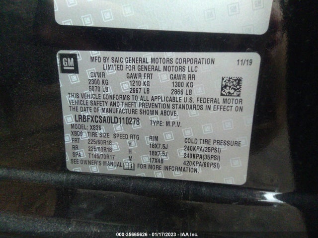 2020 Buick Envision, VIN: LRBFXCSA0LD110278