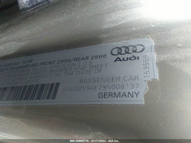Audi A8 L 2009 WAUMV94E79N008137 Image 10