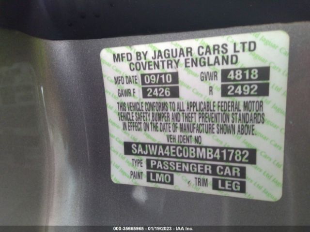 SAJWA4EC0BMB41782 Jaguar XK