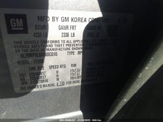 Chevrolet Trailblazer Lt 2021 KL79MPSL6MB003245 Image 9