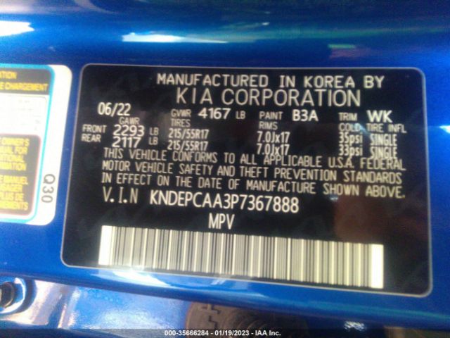 KNDEPCAA3P7367888 KIA Seltos Lx