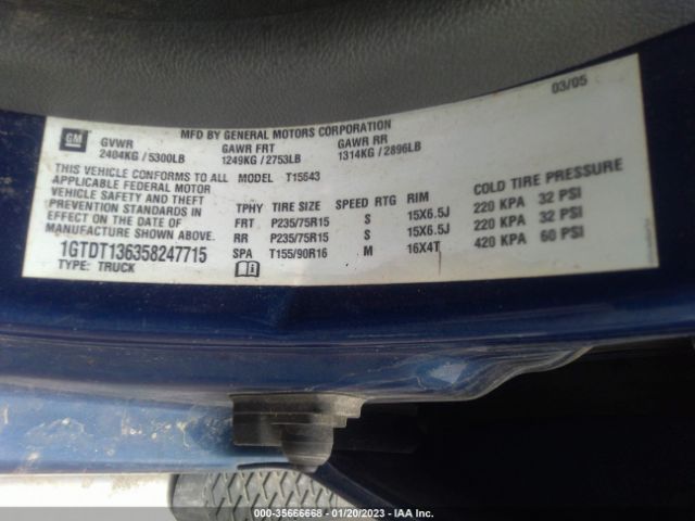 1GTDT136358247715 GMC Canyon