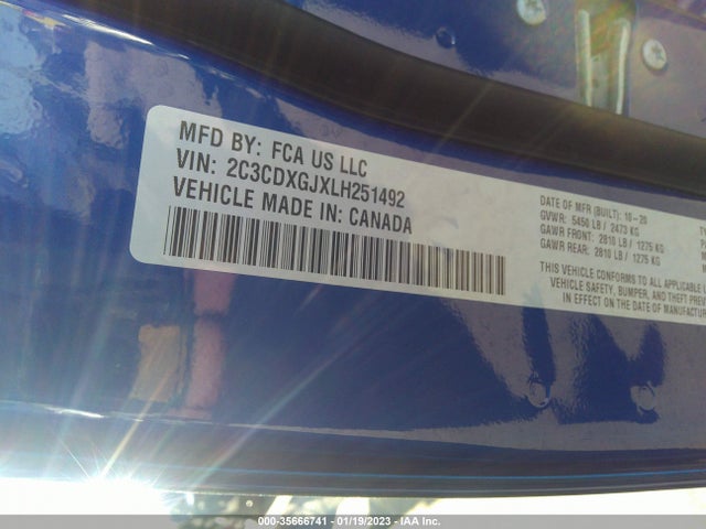 Dodge Charger Scat Pack 2020 2C3CDXGJXLH251492 Image 9