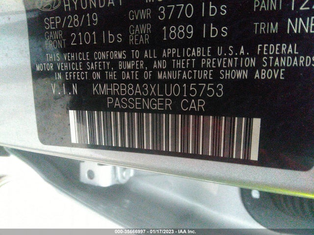 2020 Hyundai Venue, VIN: KMHRB8A3XLU015753