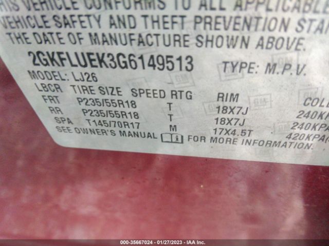 2GKFLUEK3G6149513 GMC Terrain Slt