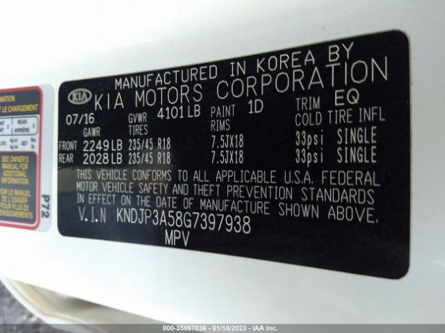 KNDJP3A58G7397938 KIA SOUL +
