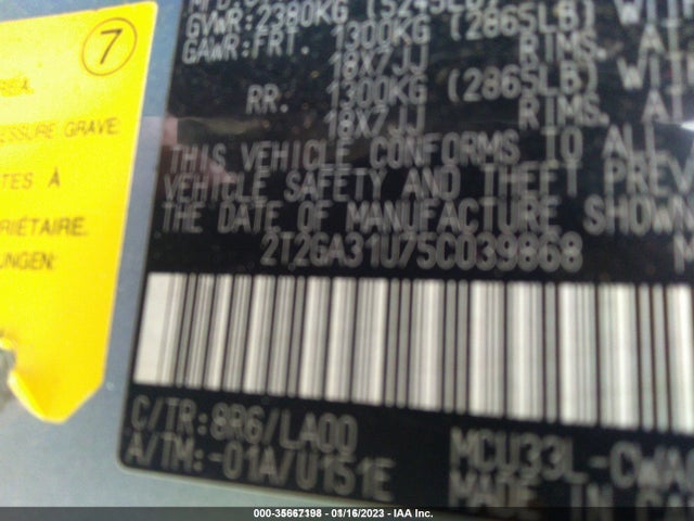 Lexus RX 330 2005 2T2GA31U75C039868 Image 10