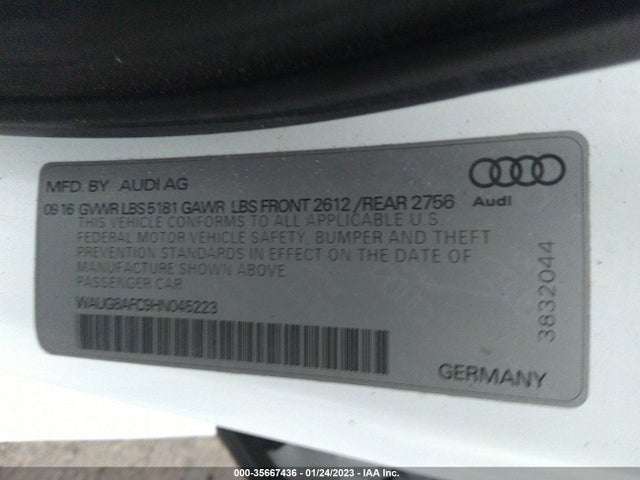 Audi A6 2017 WAUG8AFC9HN045223 Image 10