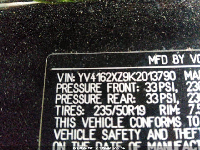 2019 Volvo XC40, VIN: YV4162XZ9K2013790