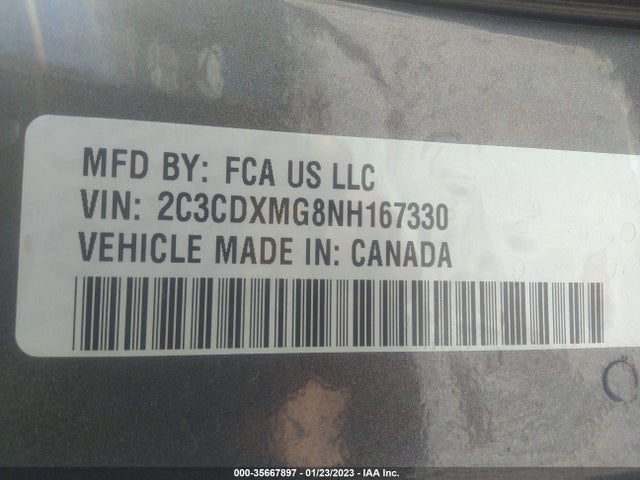 Dodge CHARGER GT 2022 2C3CDXMG8NH167330 Image 10