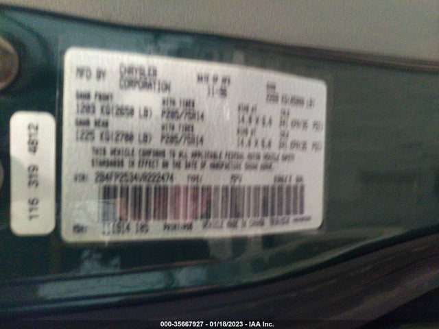 Dodge Caravan Base 1997 2B4FP2534VR222474 Image 10