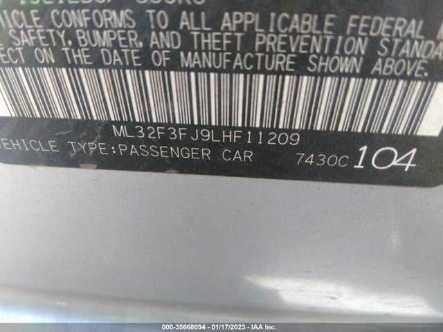 ML32F3FJ9LHF11209 Mitsubishi Mirage G4 Es